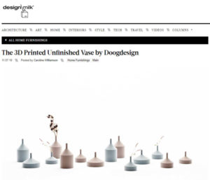 Unfinished vase by Kazuya Koike is featured on Design Milk.