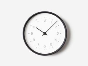 NEUT wall clock for Lemnos by Kazuya Koike